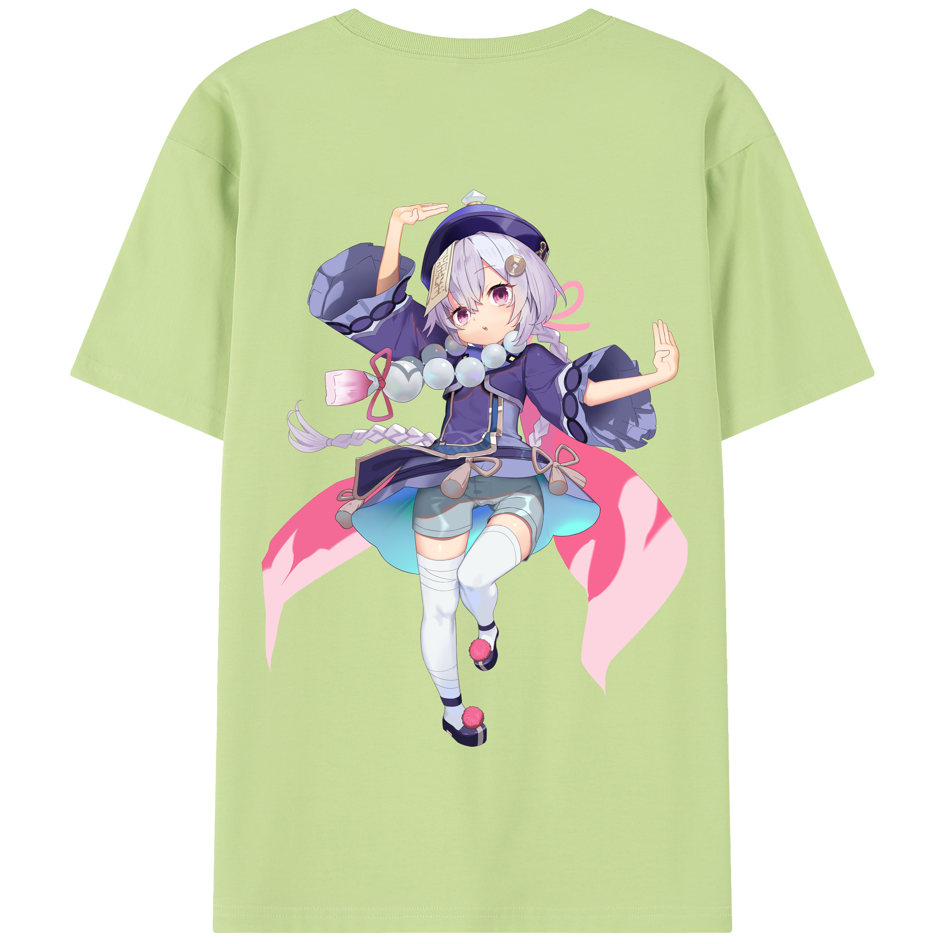 げんし神 七七 なな  genshin Nana 綿100％半袖Tシャツ（背面プリント）